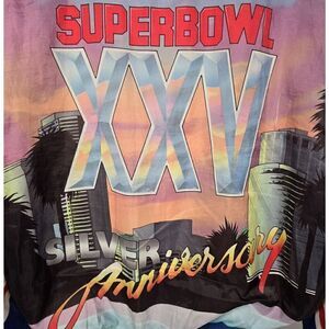 Vtg 90s Chalk‎ Line Super Bowl XXV Jacket Mens Size L NFL Football Bills Giants